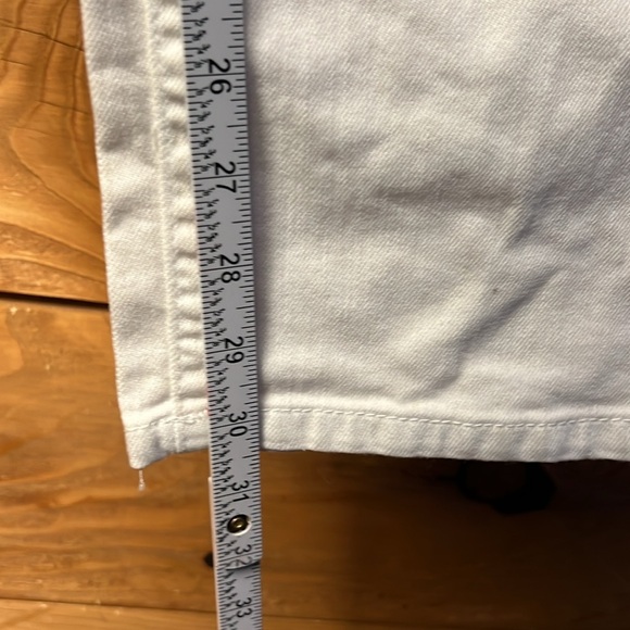 Chicos platinum Denim Women’s Jeans White Sz 1/M/8 regular stretch Spring Ankle - Picture 3 of 10